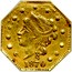 USA 1/4 Dollar Liberty Octagonal 1870 KM# 1.8 G *YEAR* coin obverse