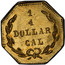 USA 1/4 Dollar Washington Head Fractional 1872 KM# 3 1/4 DOLLAR CAL coin reverse