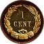 USA 1 Cent Haseltine Restrike 1861  1 CENT coin reverse