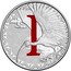 Australia 1 Dollar Alphabet Collection - Letter I (Red) 2017  I coin reverse