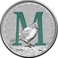 Australia 1 Dollar Alphabet Collection - Letter M (Marine) 2015  M coin reverse
