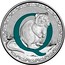 Australia 1 Dollar Alphabet Collection - Letter Q (Blue) 2017  Q coin reverse
