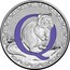 Australia 1 Dollar Alphabet Collection - Letter Q (Violet) 2015  Q coin reverse