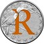 Australia 1 Dollar Alphabet Collection - Letter R (Orange) 2015  R coin reverse