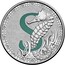 Australia 1 Dollar Alphabet Collection - Letter S (Marine) 2015  S coin reverse