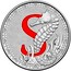 Australia 1 Dollar Alphabet Collection - Letter S (Red) 2016  S coin reverse