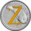 Australia 1 Dollar Alphabet Collection - Letter Z (Yellow) 2017  Z coin reverse