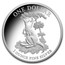 Australia 1 Dollar Australian Explorers' First Sightings 2015 Proof ONE DOLLAR 1 OUNCE FINE SILVER coin reverse