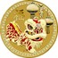 Australia 1 Dollar Chinese New Year Lion Dance 2015  P coin reverse