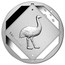 Australia 1 Dollar Emu Road Sign 2015  1 OZ .999 AG coin reverse