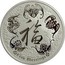 Australia 1 Dollar Five Blessings 2016 福 FIVE BLESSINGS P coin reverse