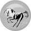 Australia 1 Dollar Horse 2017 AUSTRALIAN STOCK HORSE 2017 1 OZ 9999 SILVER P coin reverse