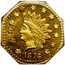 USA 1 Dollar Indian (Octagonal) 1876 KM# 14.1 *YEAR* coin obverse