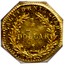 USA 1 Dollar Indian (Octagonal) 1876 KM# 14.1 CALIFORNIA GOLD 1 DOLLAR coin reverse