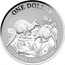 Australia 1 Dollar Kangaroos 2014 Proof ONE DOLLAR 1 OUNCE FINE SILVER coin reverse