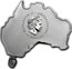 Australia 1 Dollar Koala (Map Shape) 2014  ELIZABETH II AUSTRALIA 2014 1 DOLLAR IRB coin obverse