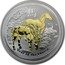Australia 1 Dollar Lunar Horse (Gilded) 2014 YEAR OF THE HORSE P TV coin reverse