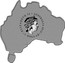 Australia 1 Dollar Redback Spider (Map Shape) 2015  ELIZABETH II ∙ AUSTRALIA 2015 ∙ 1 DOLLAR ∙ coin obverse