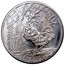 Australia 1 Dollar Rooster 2017 ONE DOLLAR 1 OZ .999 AG coin reverse