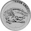 Australia 1 Dollar Saltwater Crocodile 2014 AUSTRALIAN SALTWATER CROCODILE 2014 1 OZ 999 SILVER P NM coin reverse