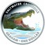 Australia 1 Dollar Saltwater Crocodile - Graham 2014  SALTWATER CROCODILE GRAHAM - ONE DOLLAR 1 OZ .999 AG TD coin reverse