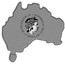 Australia 1 Dollar Saltwater Crocodile (Map Shape) 2014  ELIZABETH II AUSTRALIA 2014 1 DOLLAR IRB coin obverse