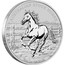 Australia 1 Dollar The Australian Stock Horse 2014  AUSTRALIAN STOCK HORSE P 2014 1 OZ 999 SILVER coin reverse