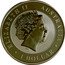 Australia 1 Dollar The Kookaburra on a branch (Gilded) 2012 ELIZABETH II AUSTRALIA 1 DOLLAR IRB coin obverse