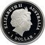 Australia 1 Dollar Year of the Dog 2006 KM# 1882a ELIZABETH AUSTRALIA 1 DOLLAR coin obverse