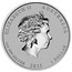 Australia 1 Dollar Year of the Goat 2015  ELIZABETH II AUSTRALIA 1 OZ 999 SILVER 2015 1 DOLLAR IRB coin obverse