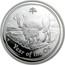 Australia 1 Dollar Year of the Ox 2009 YEAR OF THE OX P coin reverse