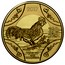 Australia 1 Dollar Year of the Rooster Lunar 2017  2017 YEAR OF THE ROOSTER coin reverse