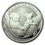 Australia 10 Dollars Koala and joey 2011 AUSTRALIAN KOALA 2011 10 OZ 999 SILVER P EM coin reverse