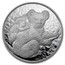 Australia 10 Dollars Koalas on a tree branch 2008 10 OZ 999 SILVER P coin reverse