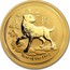 Australia 100 Dollars Year of the Dog 2018 YEAR OF THE DOG P IJ coin reverse