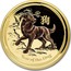 Australia 100 Dollars Year of the Dog (Colorized) 2018 YEAR OF THE DOG P IJ coin reverse