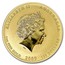 Australia 100 Dollars Year of the Ox (Colorized) 2009 ELIZABETH II AUSTRALIA 1 OZ 9999 GOLD 2009 100 DOLLARS IRB coin obverse