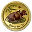 Australia 100 Dollars Year of the Ox (Colorized) 2009 YEAR OF THE OX P coin reverse