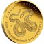 Australia 15 Dollars King Brown Snake 2009 DISCOVER AUSTRALIA 2009 KING BROWN SNAKE 1/10 OZ 9999 GOLD P DB coin reverse