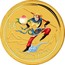 Australia 15 Dollars Monkey King (Colorized) 2016 P YEAR OF THE MONKEY coin reverse