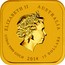Australia 15 Dollars Ruyicong Horse 2014 ELIZABETH II AUSTRALIA 1/10 OZ 9999 GOLD 2014 15 DOLLARS IRB coin obverse