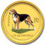 Australia 15 Dollars Year of the Dog (Colorized) 2006 2006 1/10 OZ 9999 GOLD coin reverse
