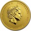 Australia 15 Dollars Year of the Goat 2015 ELIZABETH II AUSTRALIA 1/10 OZ 9999 GOLD 2015 15 DOLLARS IRB coin obverse