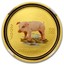 Australia 15 Dollars Year of the Pig (Colorized) 2007 2007 1/10 OZ 9999 GOLD coin reverse