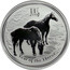 Australia 2 Dollars Lunar Horse 2014 KM# 2112 P YEAR OF THE HORSE coin reverse