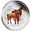 Australia 2 Dollars Lunar Horse (Colorized) 2014 YEAR OF THE HORSE P TV coin reverse