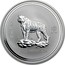 Australia 2 Dollars The Tiger 2007 2010 2 OZ 999 SILVER coin reverse