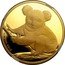 Australia 200 Dollars (Koala on a tree branch) 2 OZ 9999 GOLD P coin reverse
