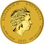 Australia 200 Dollars Year of the Goat 2015 ELIZABETH II AUSTRALIA 2 OZ 9999 GOLD 2015 200 DOLLARS IRB coin obverse