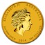 Australia 200 Dollars Year of the Horse 2014 KM# 2106 ELIZABETH II AUSTRALIA 2 OZ 9999 GOLD 2014 200 DOLLARS IRB coin obverse